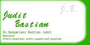 judit bastian business card